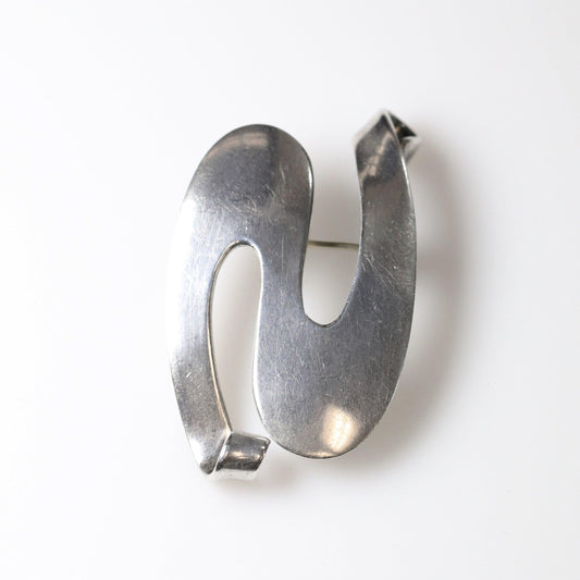 SOLD OUT: Vintage Maricela Taxco Silver Mexican Jewelry | Modernist Abstract Brooch - Carmel FSJ