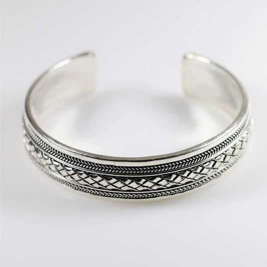 SOLD OUT: Vintage Modernist Silver Jewelry | Southwest Cuff Bracelet - Carmel Fine Silver Jewelry