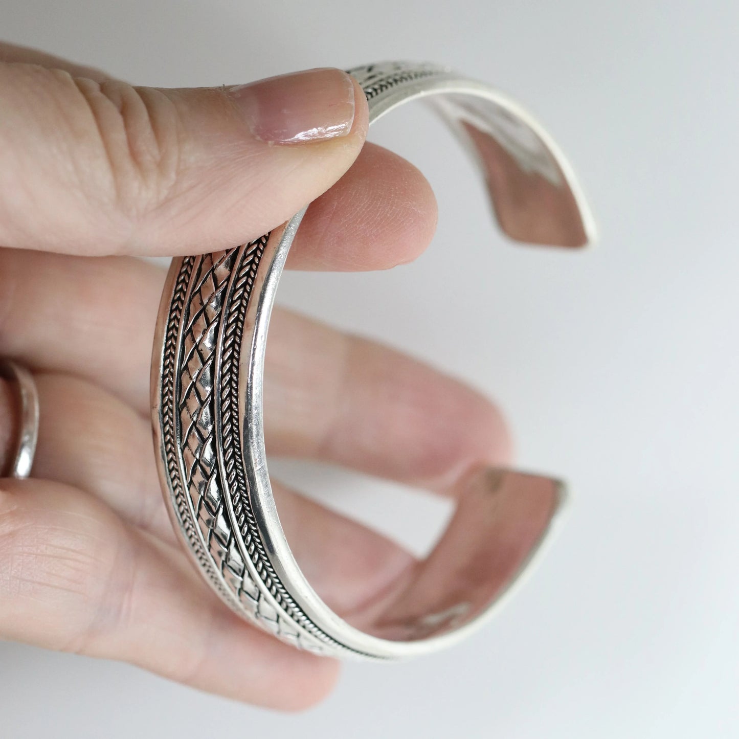 SOLD OUT: Vintage Modernist Silver Jewelry | Southwest Cuff Bracelet - Carmel Fine Silver Jewelry