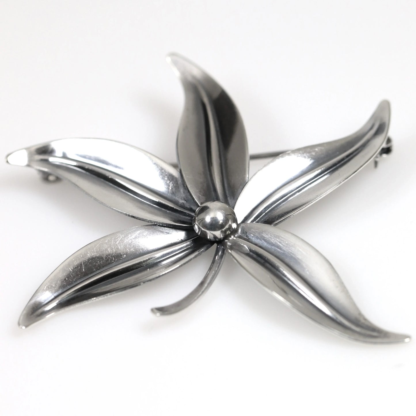 SOLD OUT: Vintage NE From Sterling Silver Jewelry | Danish Floral Brooch - Carmel Fine Silver Jewelry