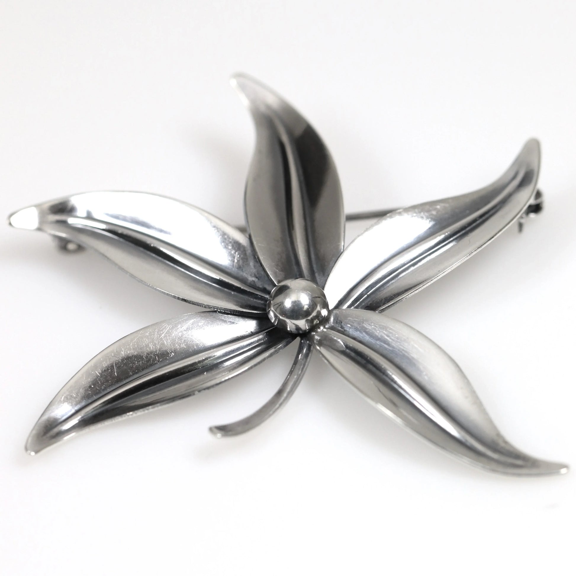 SOLD OUT: Vintage NE From Sterling Silver Jewelry | Danish Floral Brooch - Carmel Fine Silver Jewelry