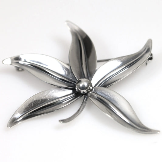 SOLD OUT: Vintage NE From Sterling Silver Jewelry | Danish Floral Brooch - Carmel Fine Silver Jewelry