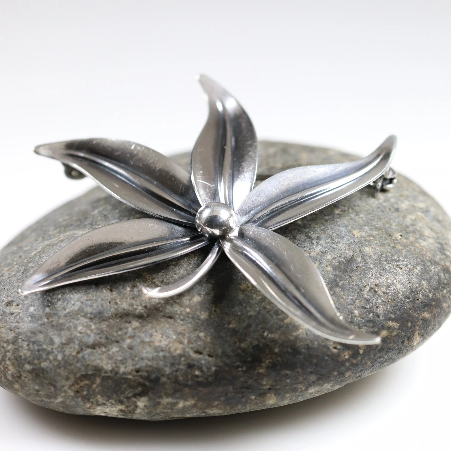SOLD OUT: Vintage NE From Sterling Silver Jewelry | Danish Floral Brooch - Carmel Fine Silver Jewelry