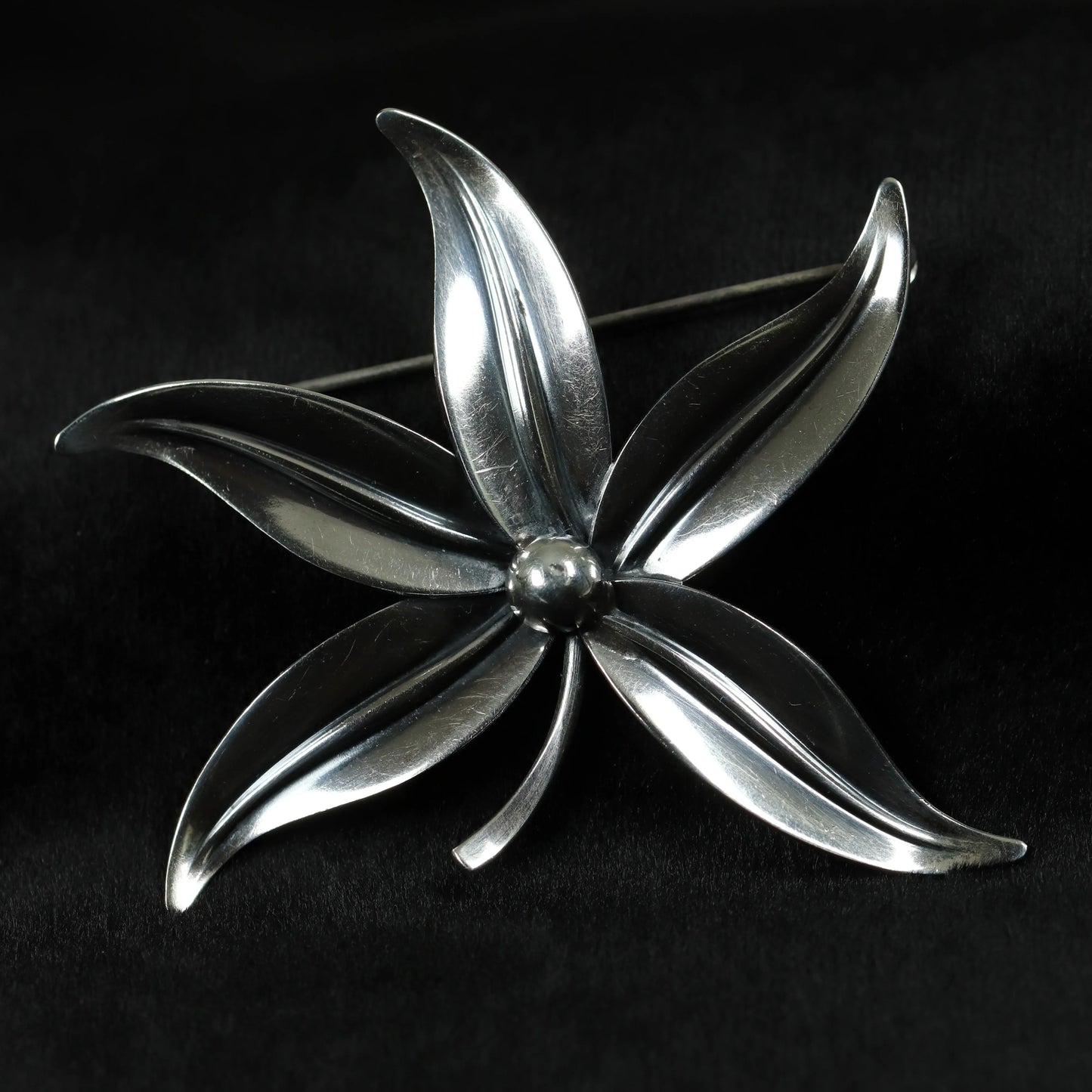 SOLD OUT: Vintage NE From Sterling Silver Jewelry | Danish Floral Brooch - Carmel Fine Silver Jewelry