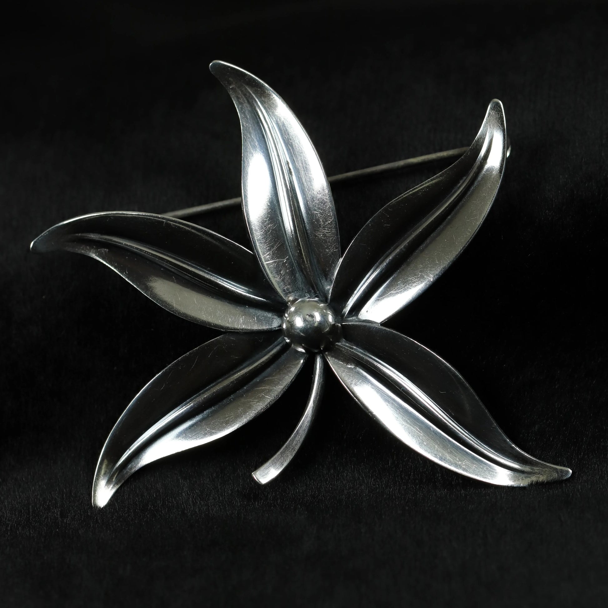 SOLD OUT: Vintage NE From Sterling Silver Jewelry | Danish Floral Brooch - Carmel Fine Silver Jewelry