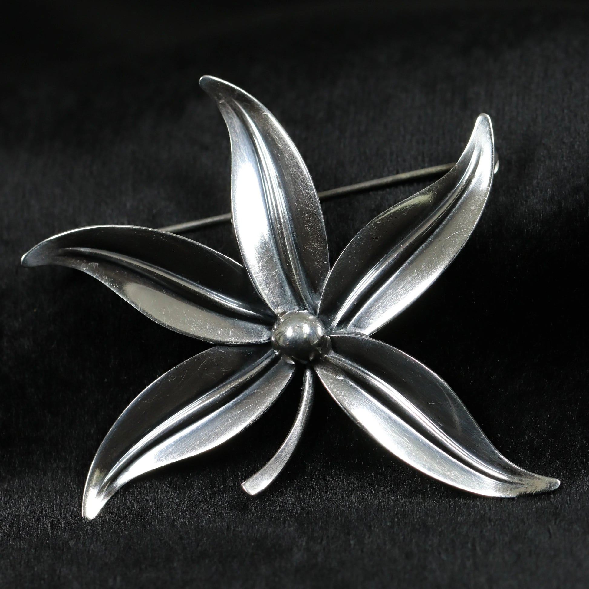 SOLD OUT: Vintage NE From Sterling Silver Jewelry | Danish Floral Brooch - Carmel Fine Silver Jewelry