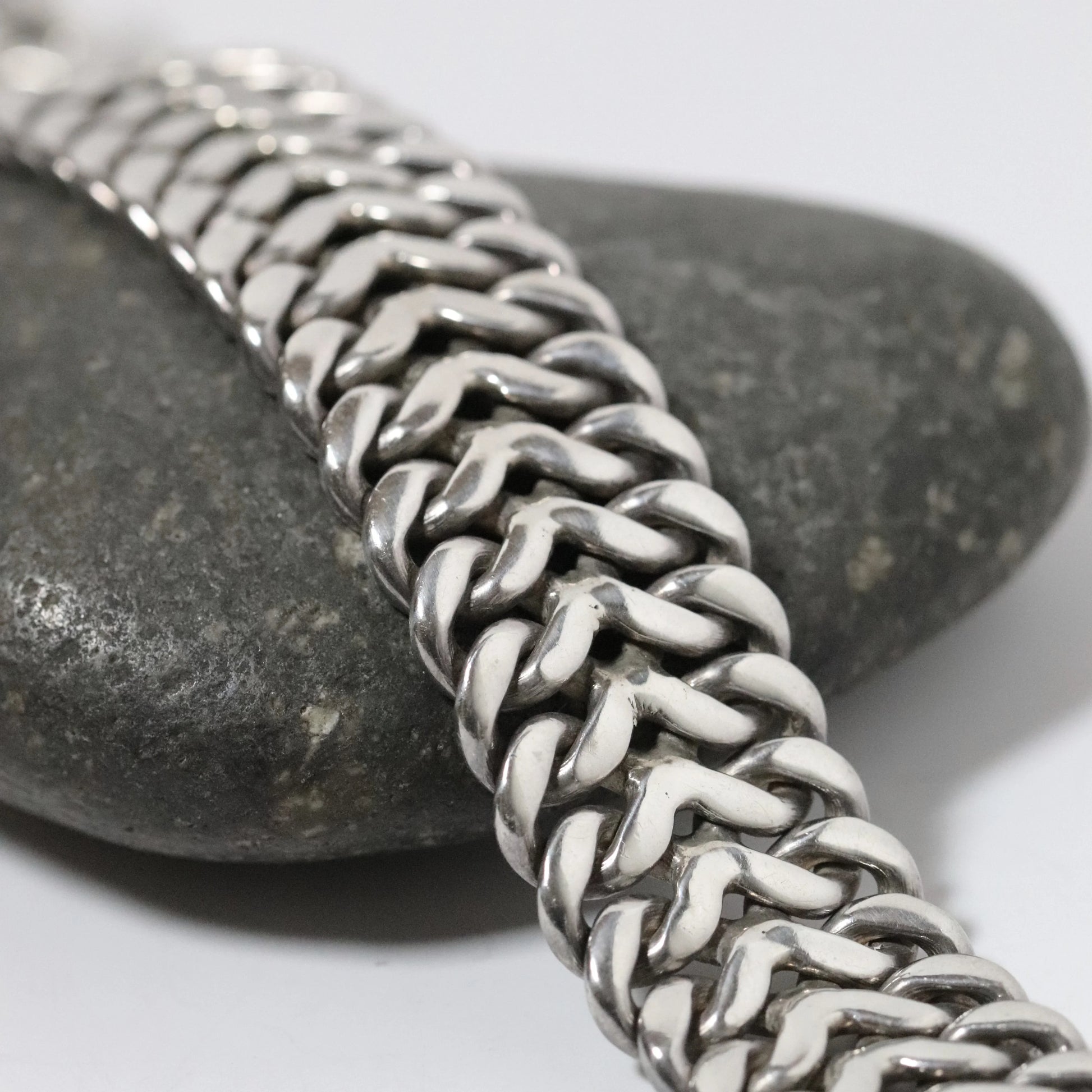 SOLD OUT: Vintage Rodolfo Espinoza Jewelry | Double Curb Bracelet REH TE-06 Mexico - Carmel Fine Silver Jewelry