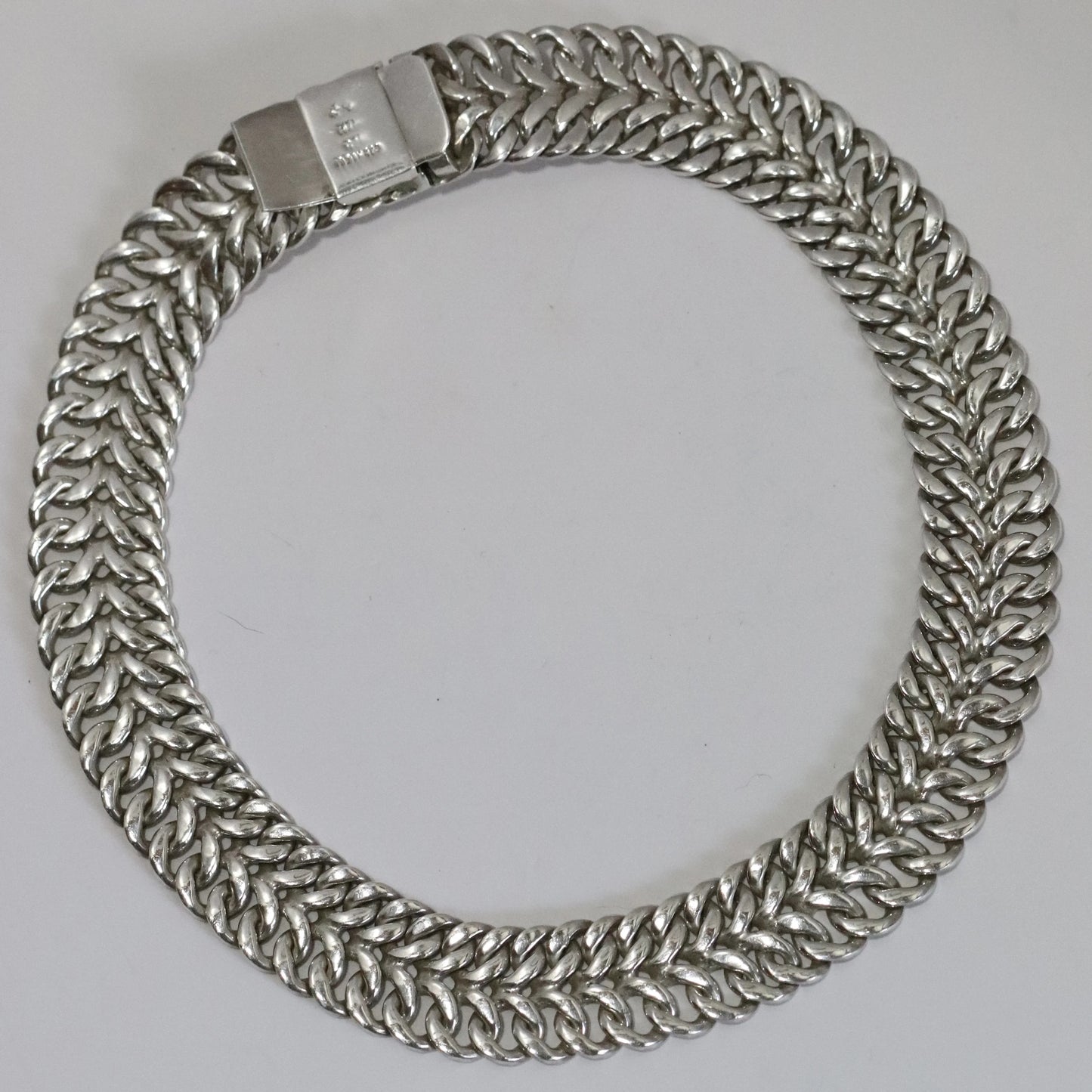 SOLD OUT: Vintage Rodolfo Espinoza Jewelry | Double Curb Sterling Necklace REH Mexico - Carmel Fine Silver Jewelry