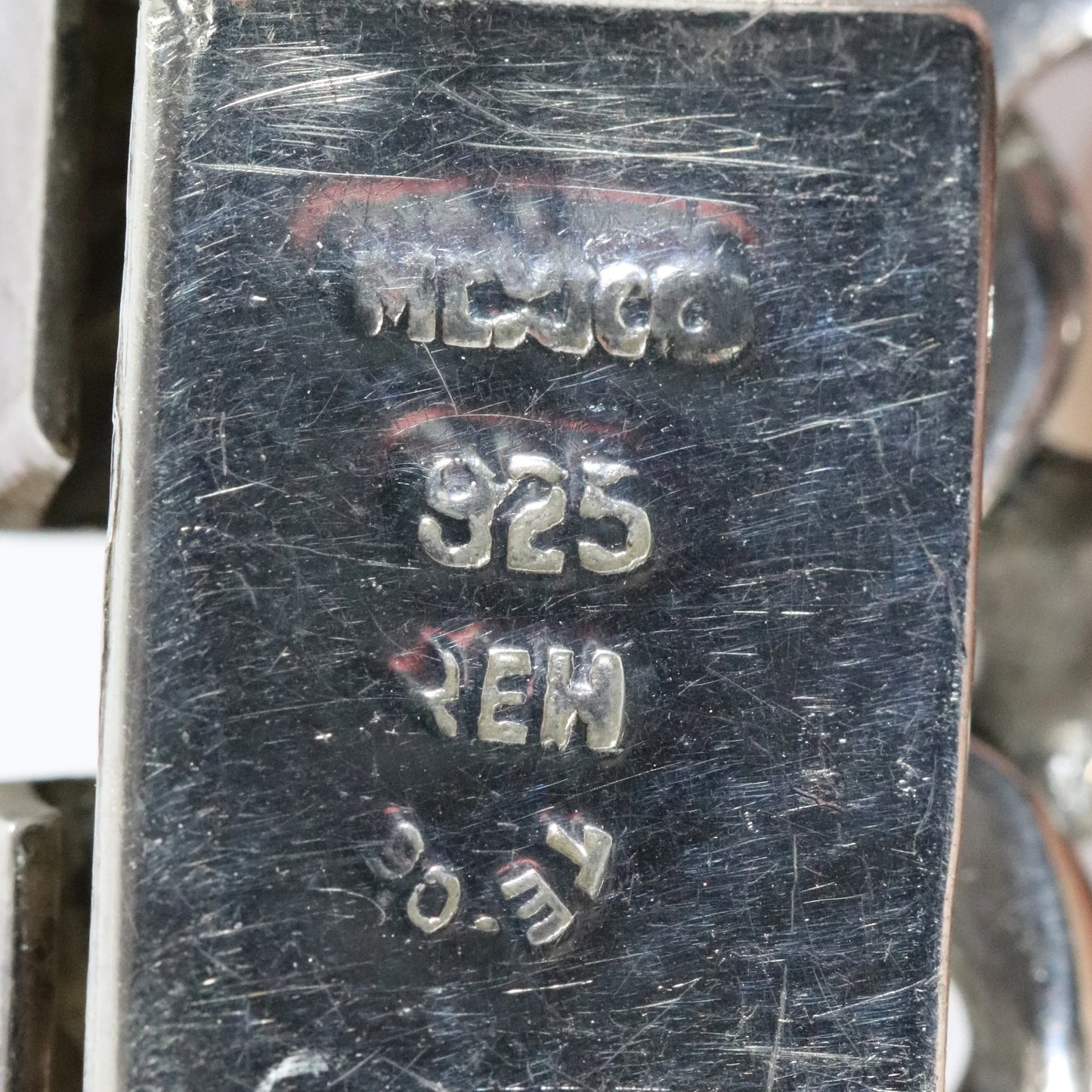 SOLD OUT: Vintage Rodolfo Espinoza Jewelry | Open Link Double Curb Necklace REH TE-06 Mexico - Carmel Fine Silver Jewelry