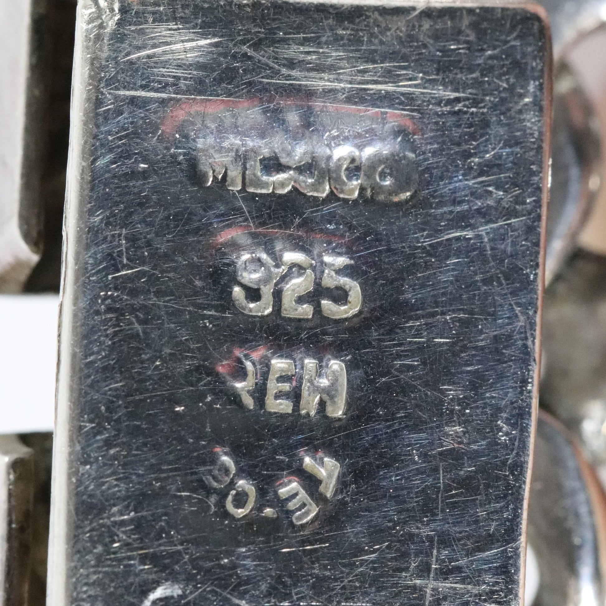 SOLD OUT: Vintage Rodolfo Espinoza Jewelry | Open Link Double Curb Necklace REH TE-06 Mexico - Carmel Fine Silver Jewelry