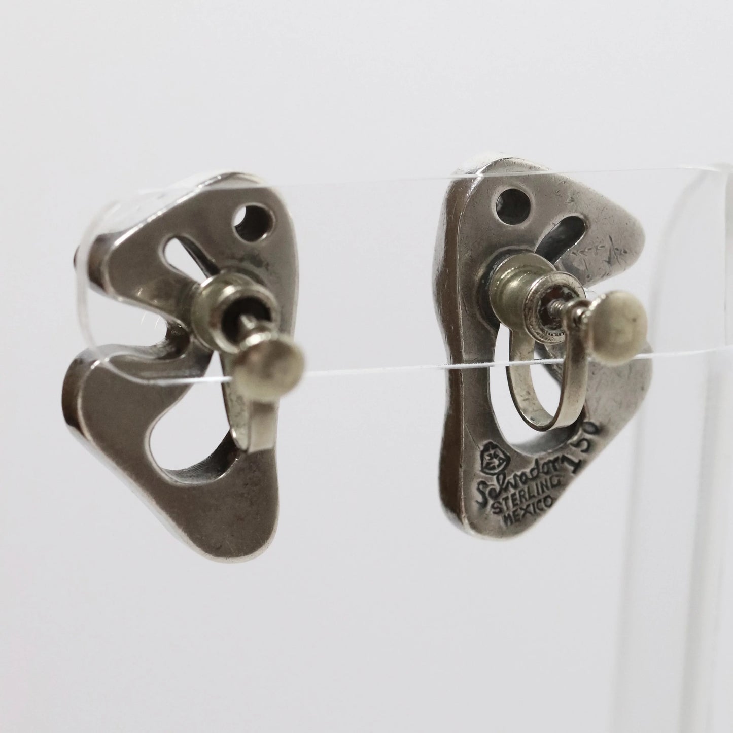 SOLD OUT: Vintage Salvador Teran Jewelry | Abstract Modernist Earrings 150 Mexico - Carmel Fine Silver Jewelry