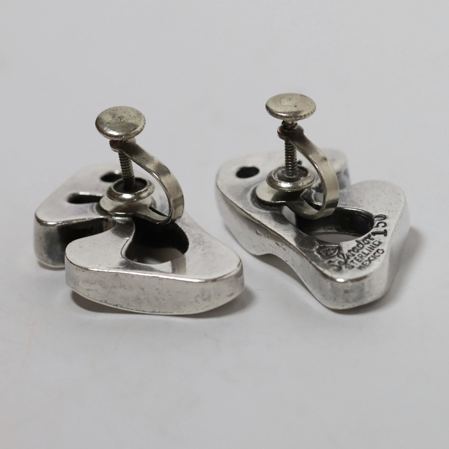 SOLD OUT: Vintage Salvador Teran Jewelry | Abstract Modernist Earrings 150 Mexico - Carmel Fine Silver Jewelry