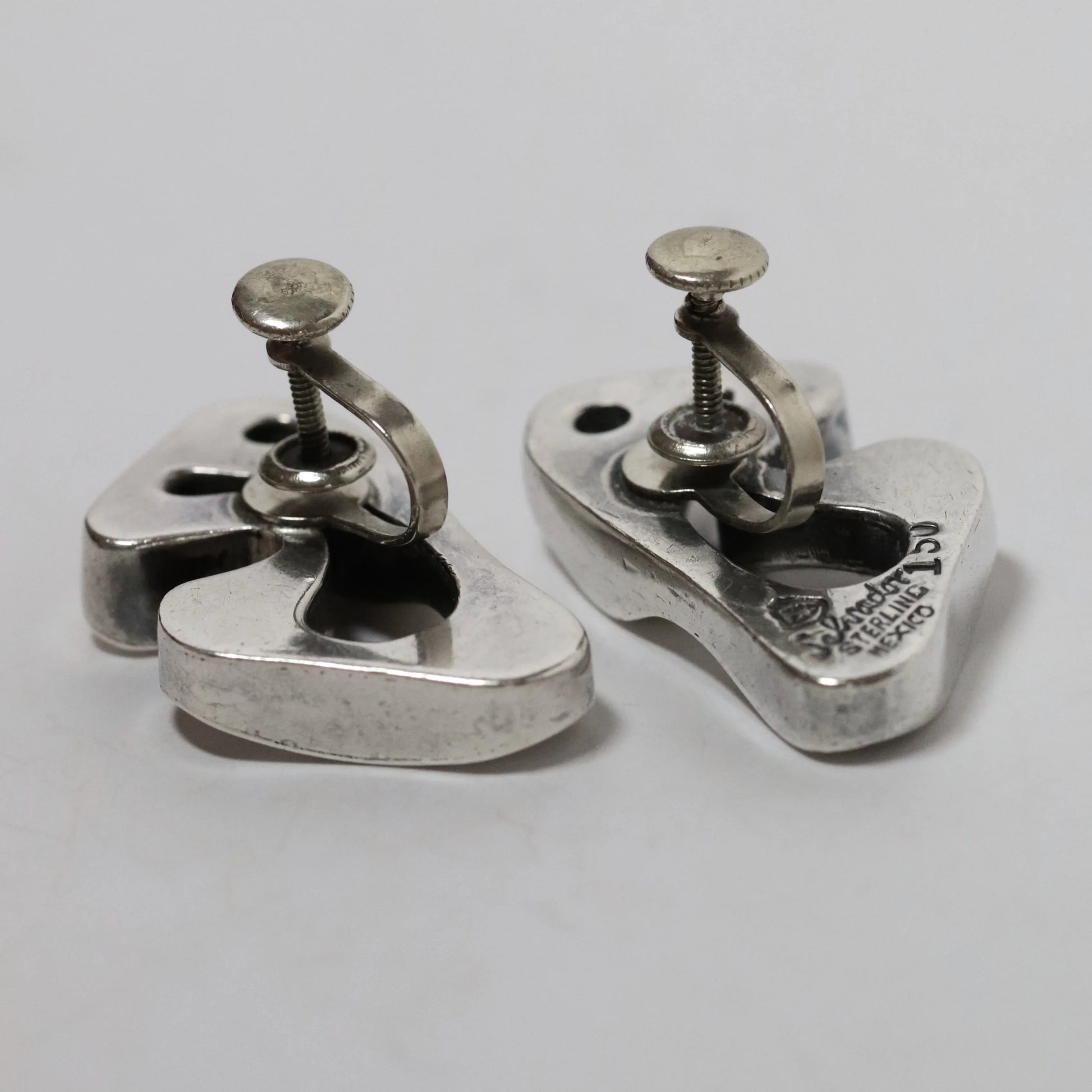 SOLD OUT: Vintage Salvador Teran Jewelry | Abstract Modernist Earrings 150 Mexico - Carmel Fine Silver Jewelry