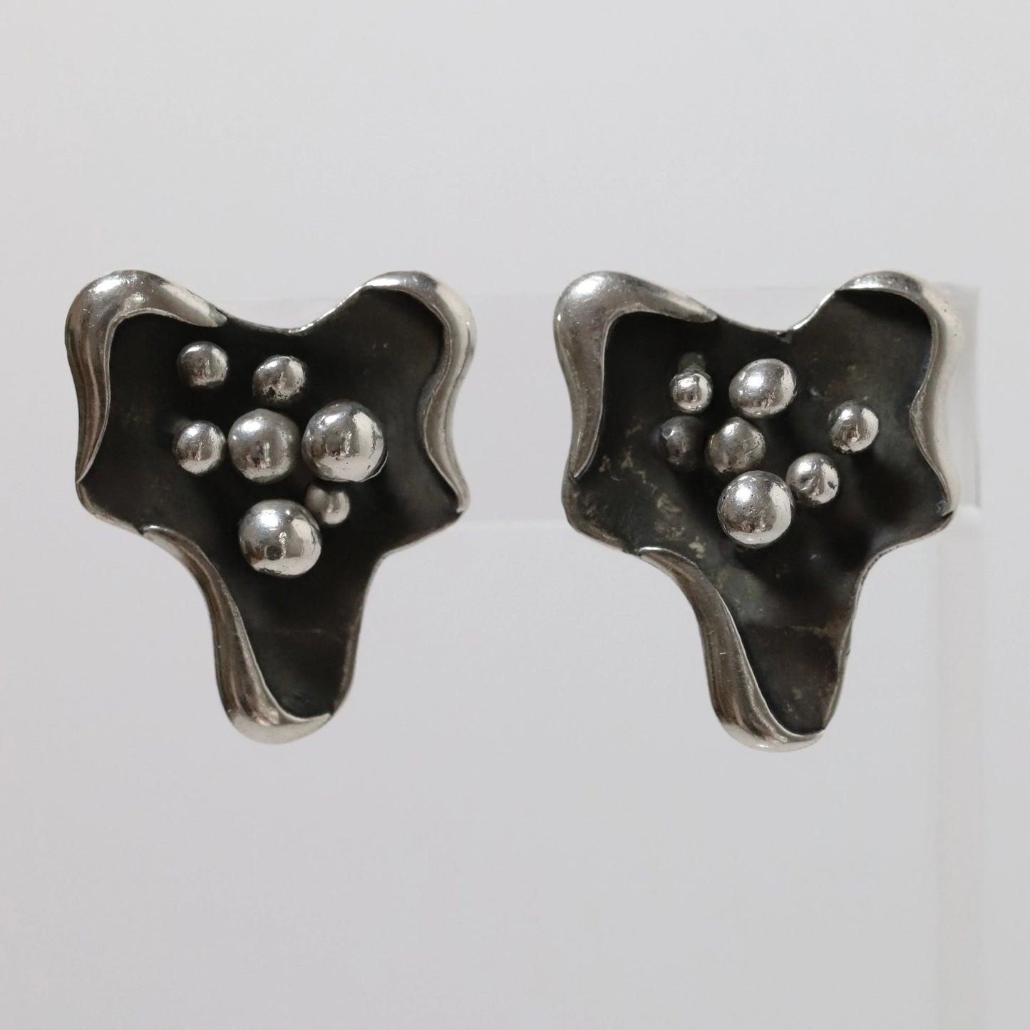SOLD OUT: Vintage Salvador Teran Jewelry | Amoeba Screwback Earrings 199 Mexico - Carmel Fine Silver Jewelry