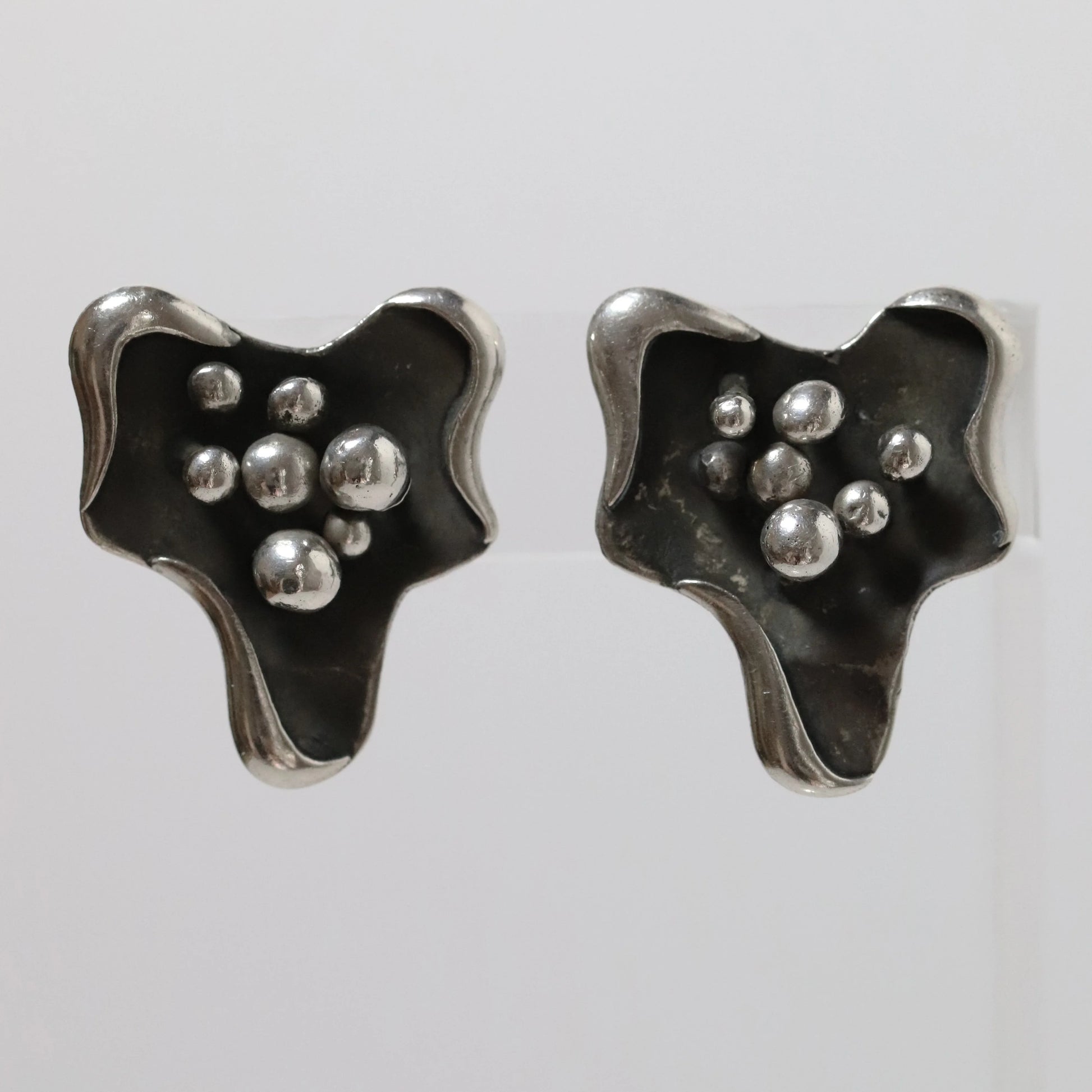 SOLD OUT: Vintage Salvador Teran Jewelry | Amoeba Screwback Earrings 199 Mexico - Carmel Fine Silver Jewelry