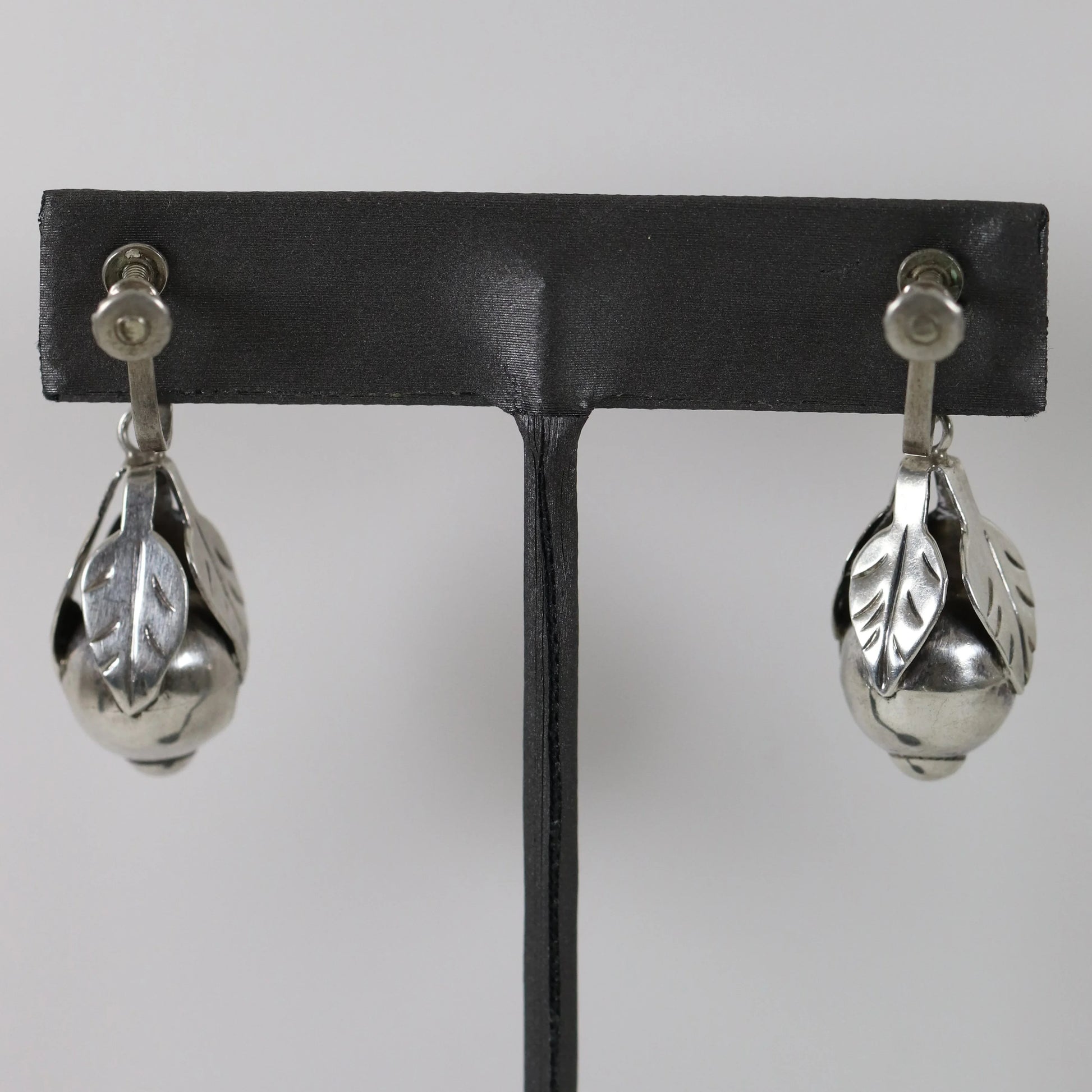 SOLD OUT: Vintage Silver Mexican Jewelry | Early Amethyst Handcrafted Earrings - Carmel Fine Silver Jewelry