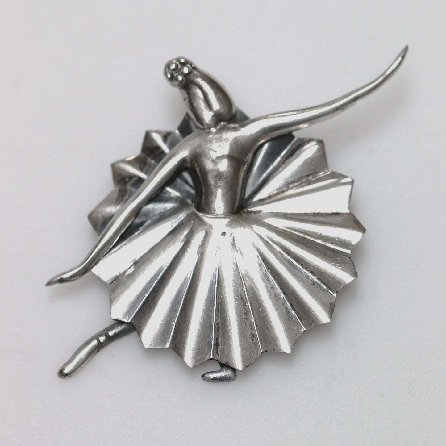 SOLD OUT: Vintage Silver Mexican Jewelry | Margot de Taxco Style Ballerina Brooch - Carmel Fine Silver Jewelry