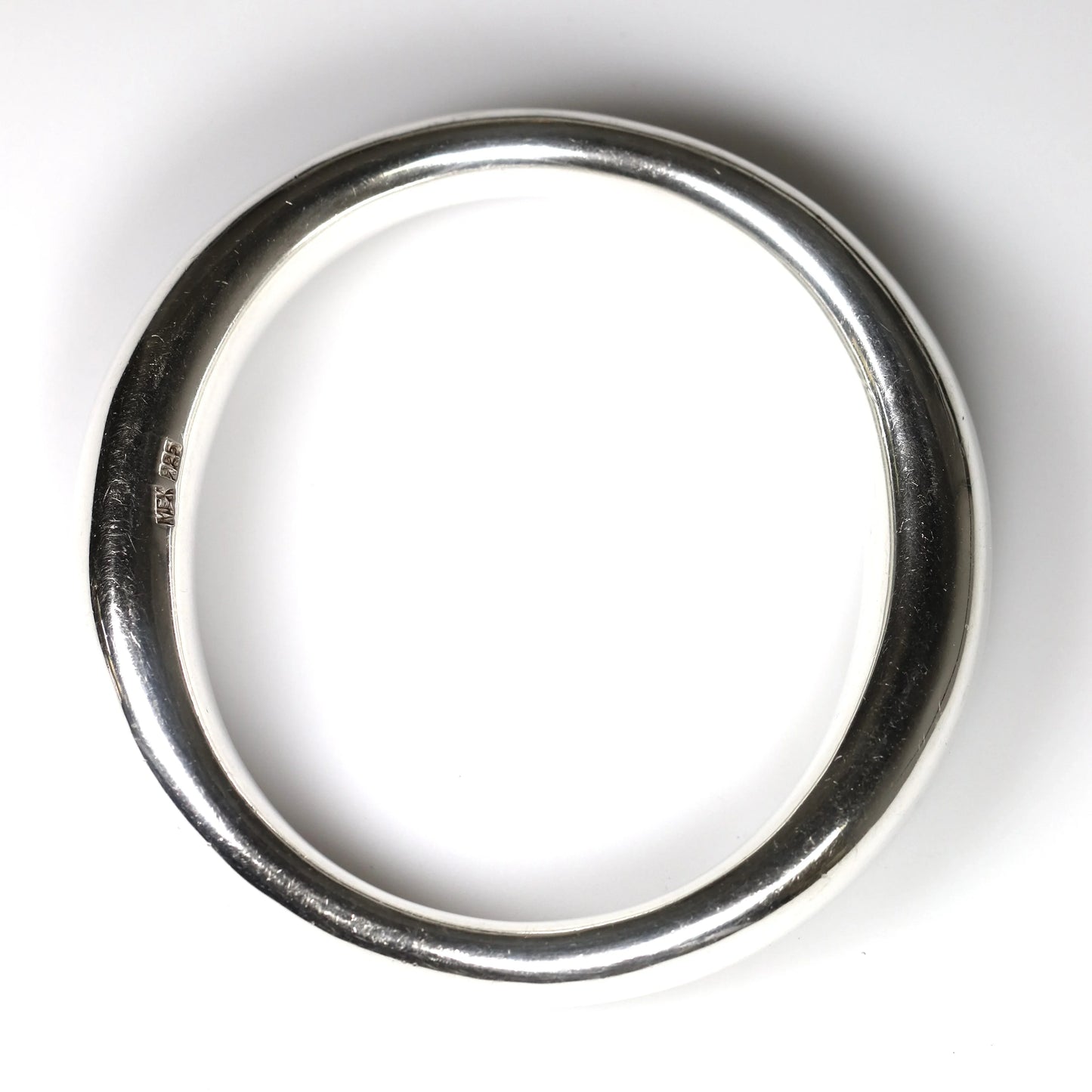 SOLD OUT: Vintage Silver Mexican Jewelry | Mid-Century Modernist Bangle Statement Bracelet - Carmel Fine Silver Jewelry