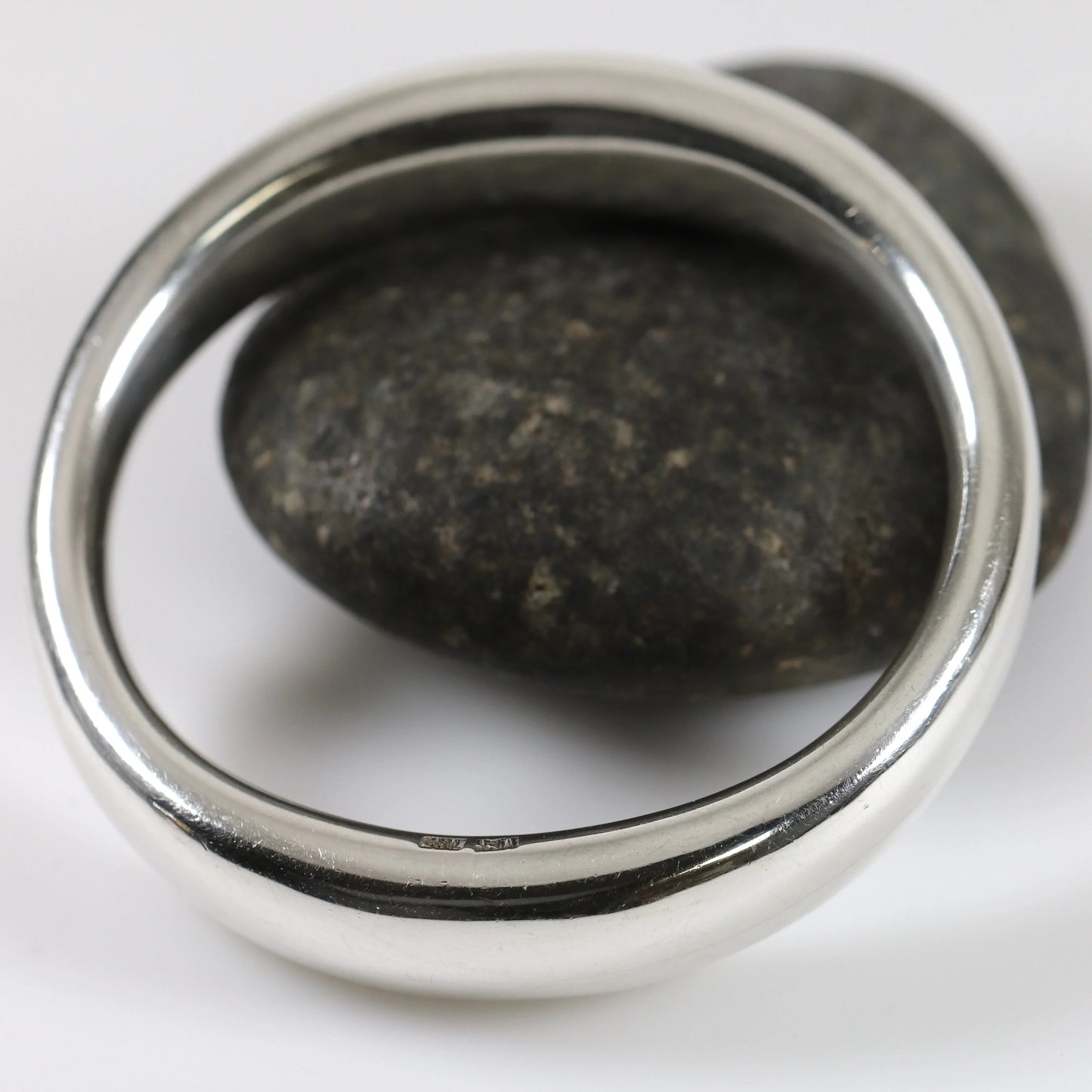 SOLD OUT: Vintage Silver Mexican Jewelry | Mid-Century Modernist Bangle Statement Bracelet - Carmel Fine Silver Jewelry
