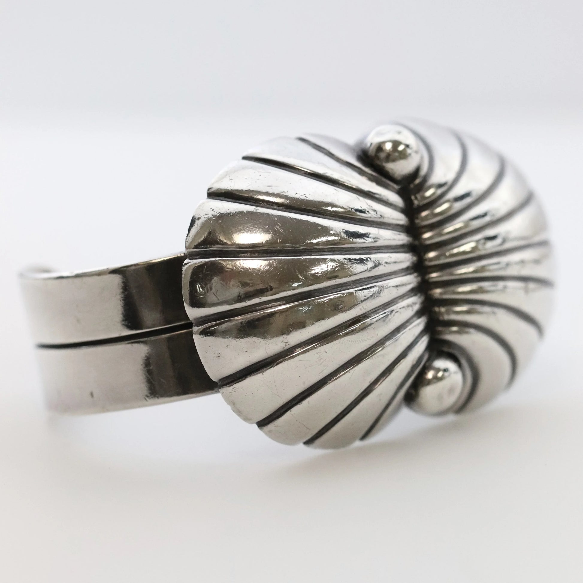 SOLD OUT: Vintage Taxco Silver Jewelry | Raphael Dominguez Statement Bracelet - Carmel Fine Silver Jewelry