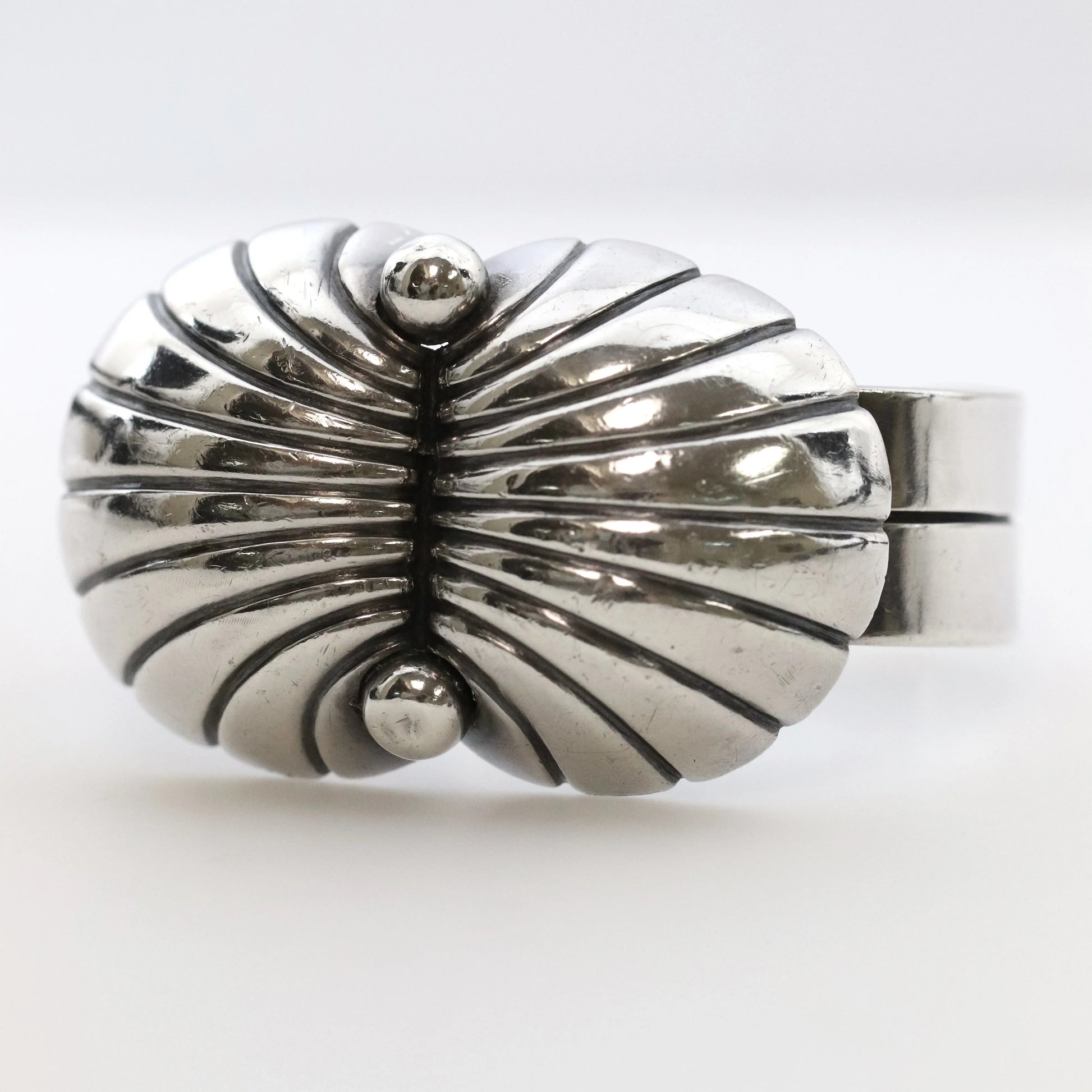 SOLD OUT: Vintage Taxco Silver Jewelry | Raphael Dominguez Statement Bracelet - Carmel Fine Silver Jewelry