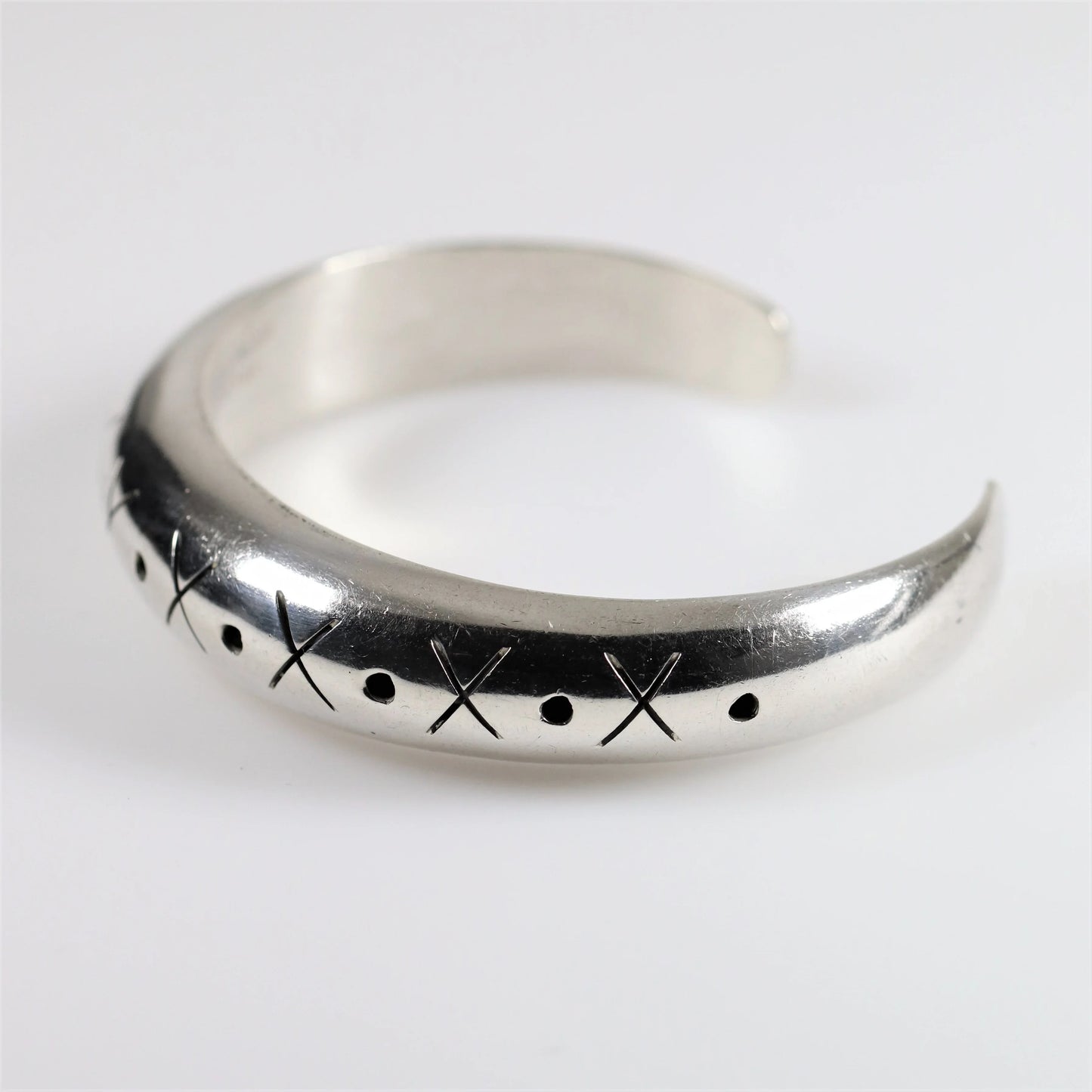 SOLD OUT: Vintage Taxco Silver Mexican Jewelry | Dome Cuff Bracelet - Carmel Fine Silver Jewelry