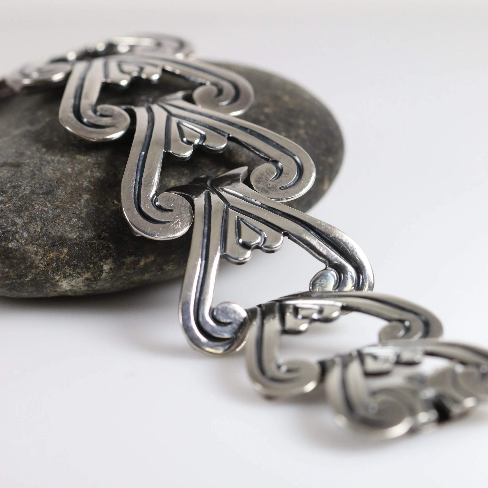 SOLD OUT: Vintage Taxco Silver Mexican Jewelry | Jose Anton Mid-Century Bracelet - Carmel Fine Silver Jewelry