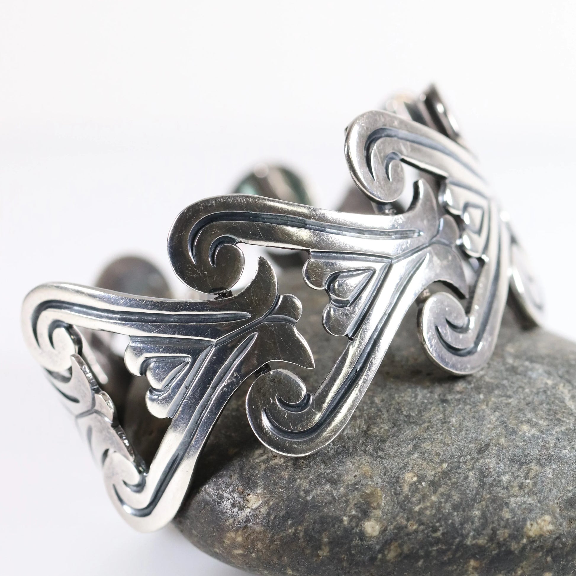 SOLD OUT: Vintage Taxco Silver Mexican Jewelry | Jose Anton Mid-Century Bracelet - Carmel Fine Silver Jewelry