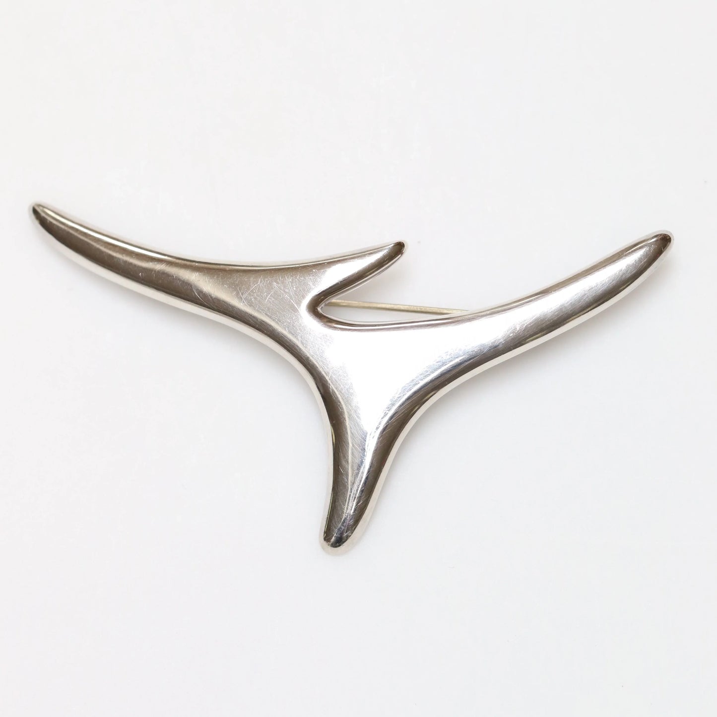 SOLD OUT: Vintage Taxco Silver Mexican Jewelry | Modernist Abstact Erika Hult de Corral Brooch - Carmel Fine Silver Jewelry