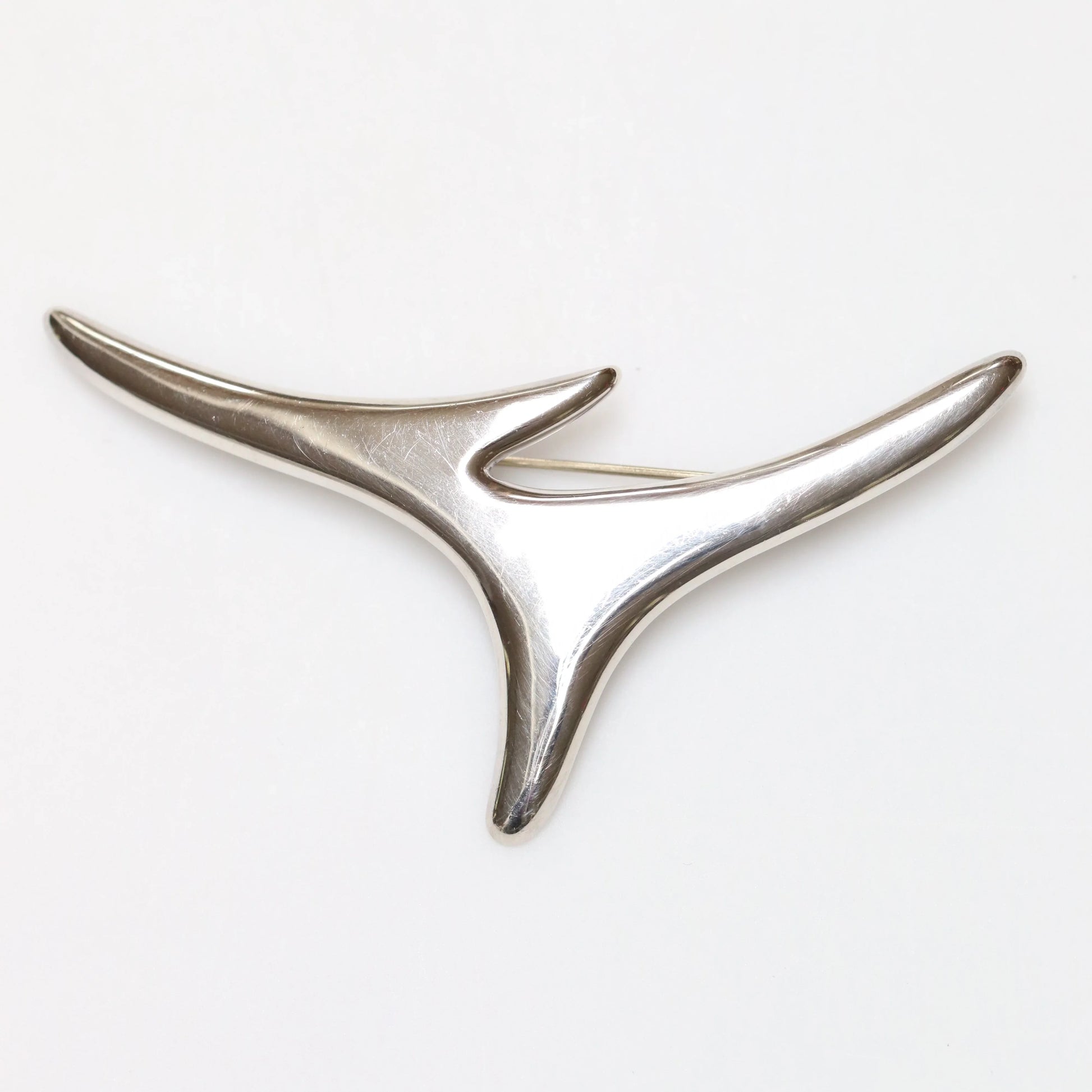 SOLD OUT: Vintage Taxco Silver Mexican Jewelry | Modernist Abstact Erika Hult de Corral Brooch - Carmel Fine Silver Jewelry