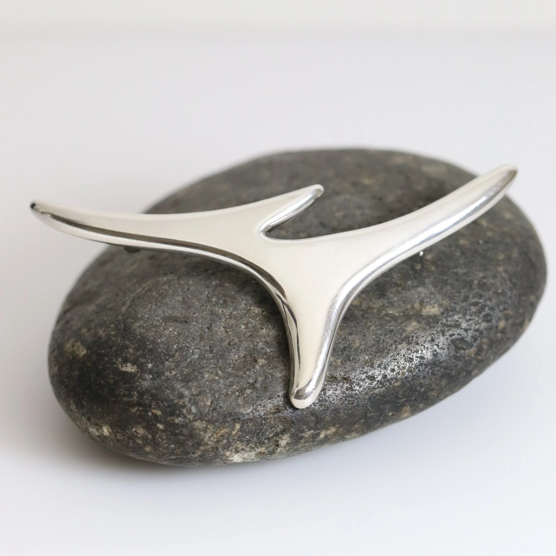 SOLD OUT: Vintage Taxco Silver Mexican Jewelry | Modernist Abstact Erika Hult de Corral Brooch - Carmel Fine Silver Jewelry