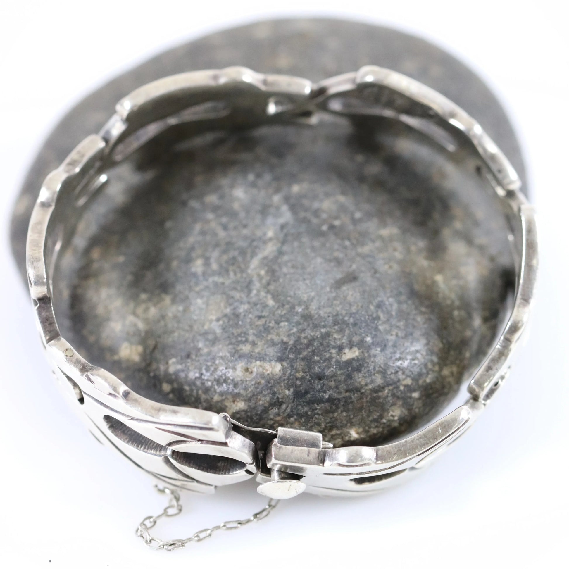 SOLD OUT: Vintage Taxco Silver Mexican Jewelry | Solid Mid-Century Panel Bracelet - Carmel Fine Silver Jewelry