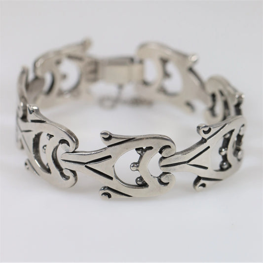 SOLD OUT: Vintage Taxco Silver | Jacopo Mid-Century Sterling Silver Mexican Bracelet - Carmel Fine Silver Jewelry