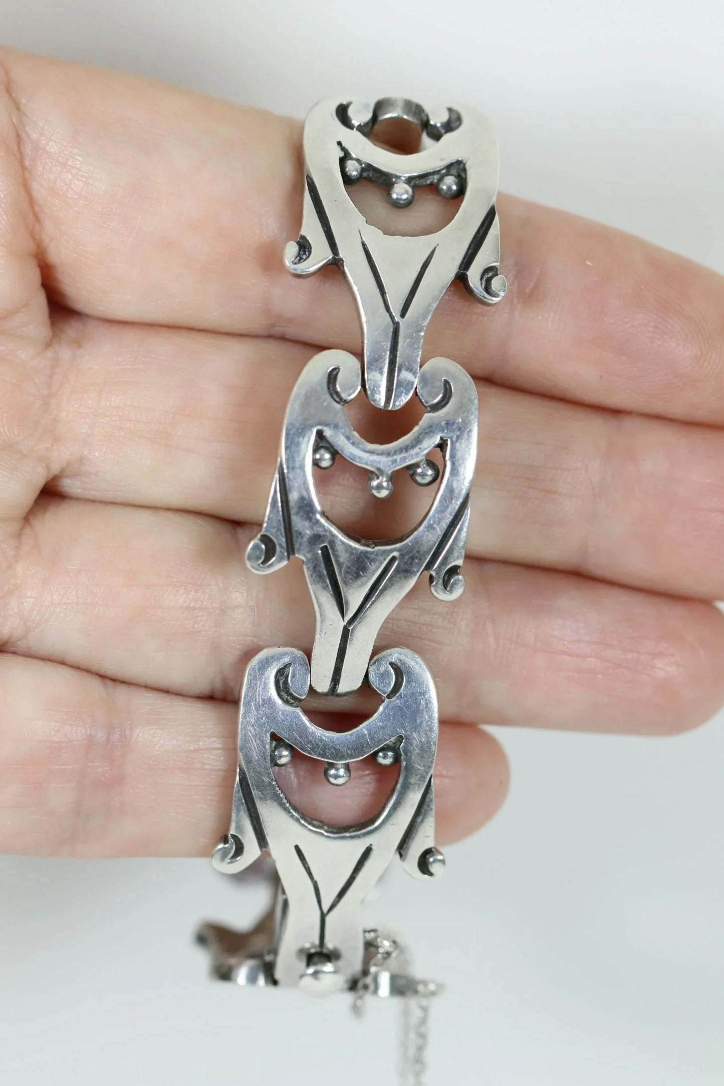 SOLD OUT: Vintage Taxco Silver | Jacopo Mid-Century Sterling Silver Mexican Bracelet - Carmel Fine Silver Jewelry