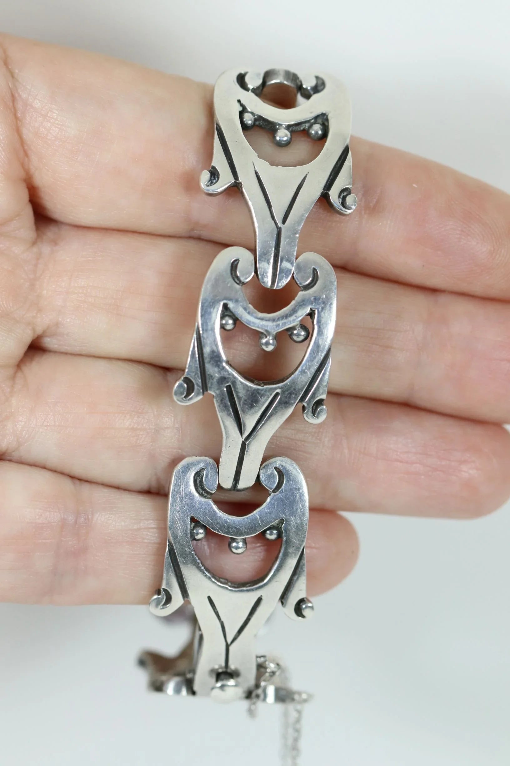 SOLD OUT: Vintage Taxco Silver | Jacopo Mid-Century Sterling Silver Mexican Bracelet - Carmel Fine Silver Jewelry