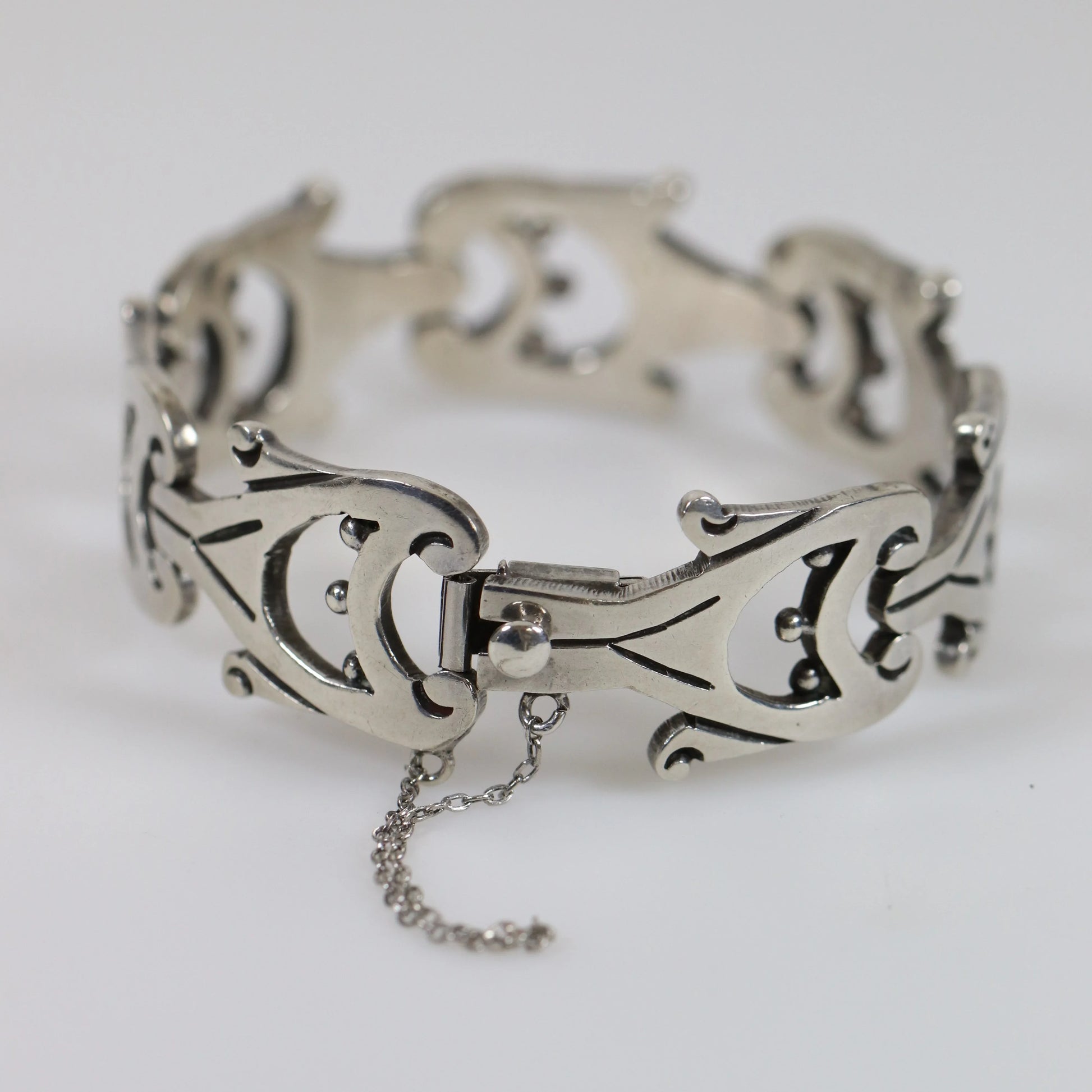 SOLD OUT: Vintage Taxco Silver | Jacopo Mid-Century Sterling Silver Mexican Bracelet - Carmel Fine Silver Jewelry