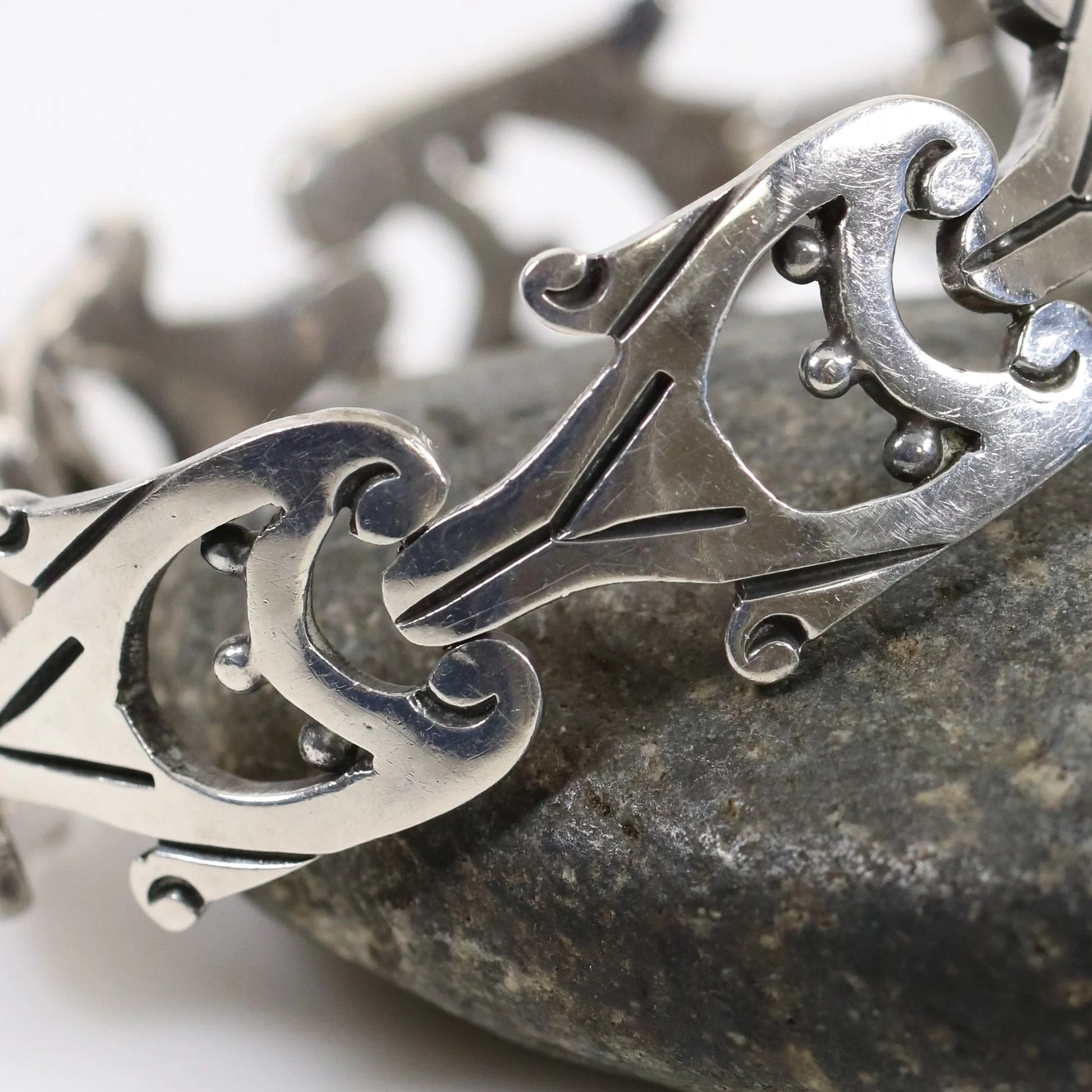 SOLD OUT: Vintage Taxco Silver | Jacopo Mid-Century Sterling Silver Mexican Bracelet - Carmel Fine Silver Jewelry