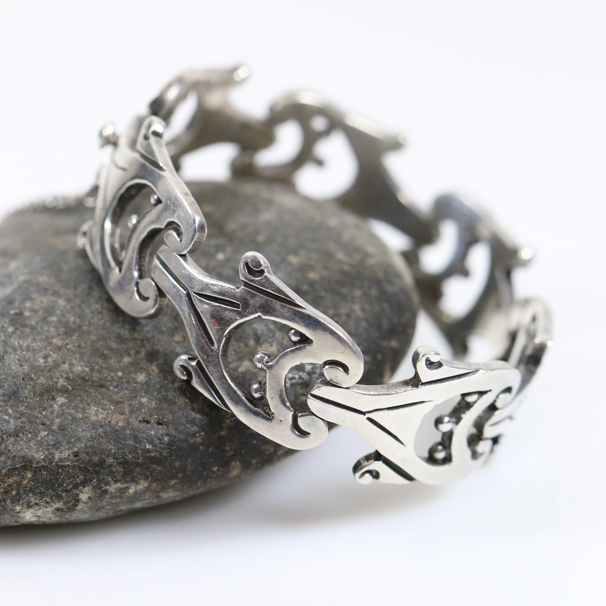 SOLD OUT: Vintage Taxco Silver | Jacopo Mid-Century Sterling Silver Mexican Bracelet - Carmel Fine Silver Jewelry
