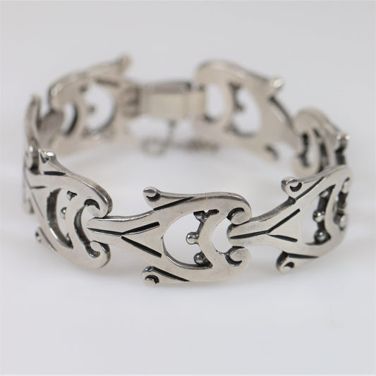 SOLD OUT: Vintage Taxco Silver | Jacopo Mid-Century Sterling Silver Mexican Bracelet - Carmel FSJ
