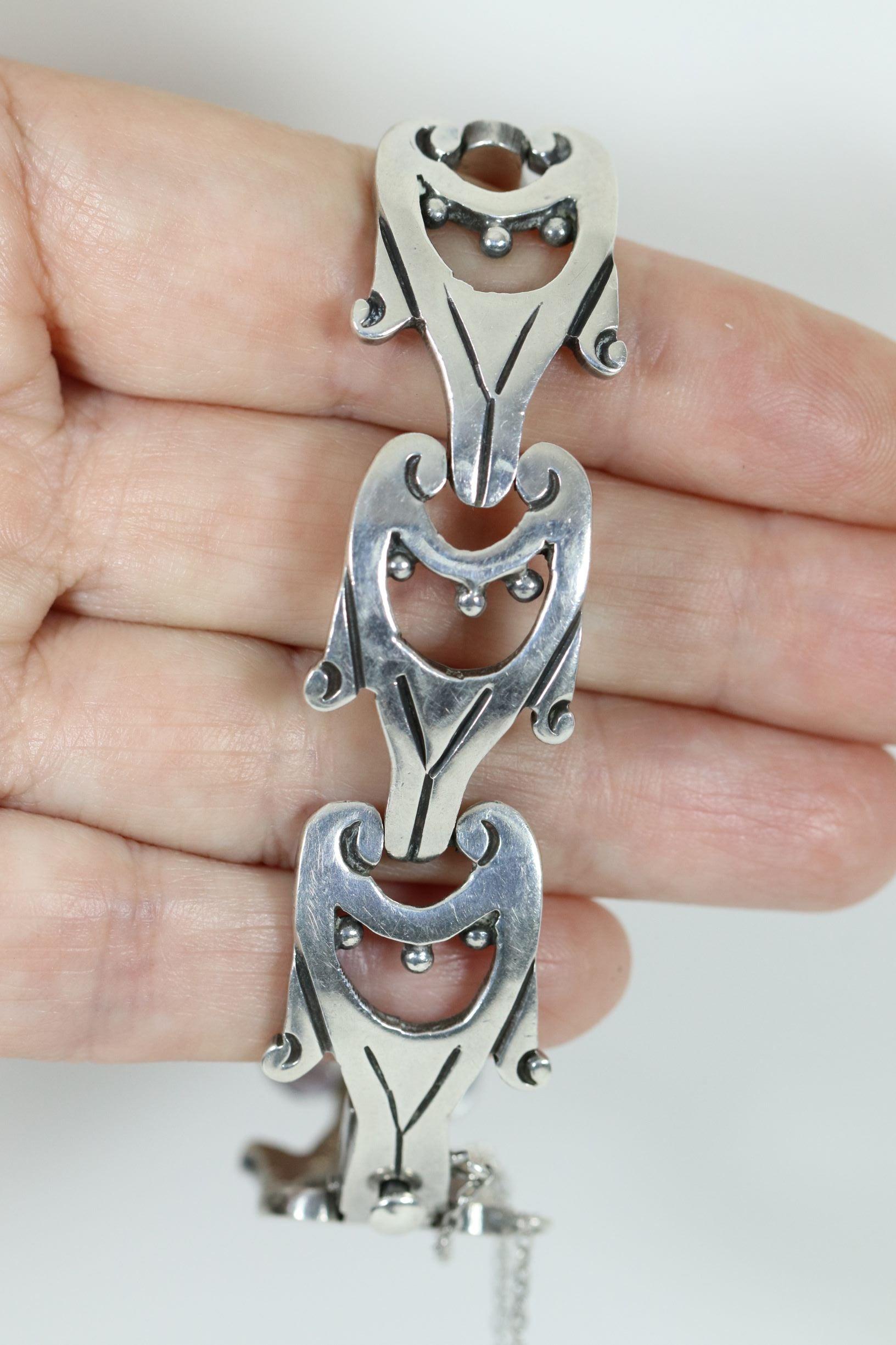 SOLD OUT: Vintage Taxco Silver | Jacopo Mid-Century Sterling Silver Mexican Bracelet - Carmel FSJ