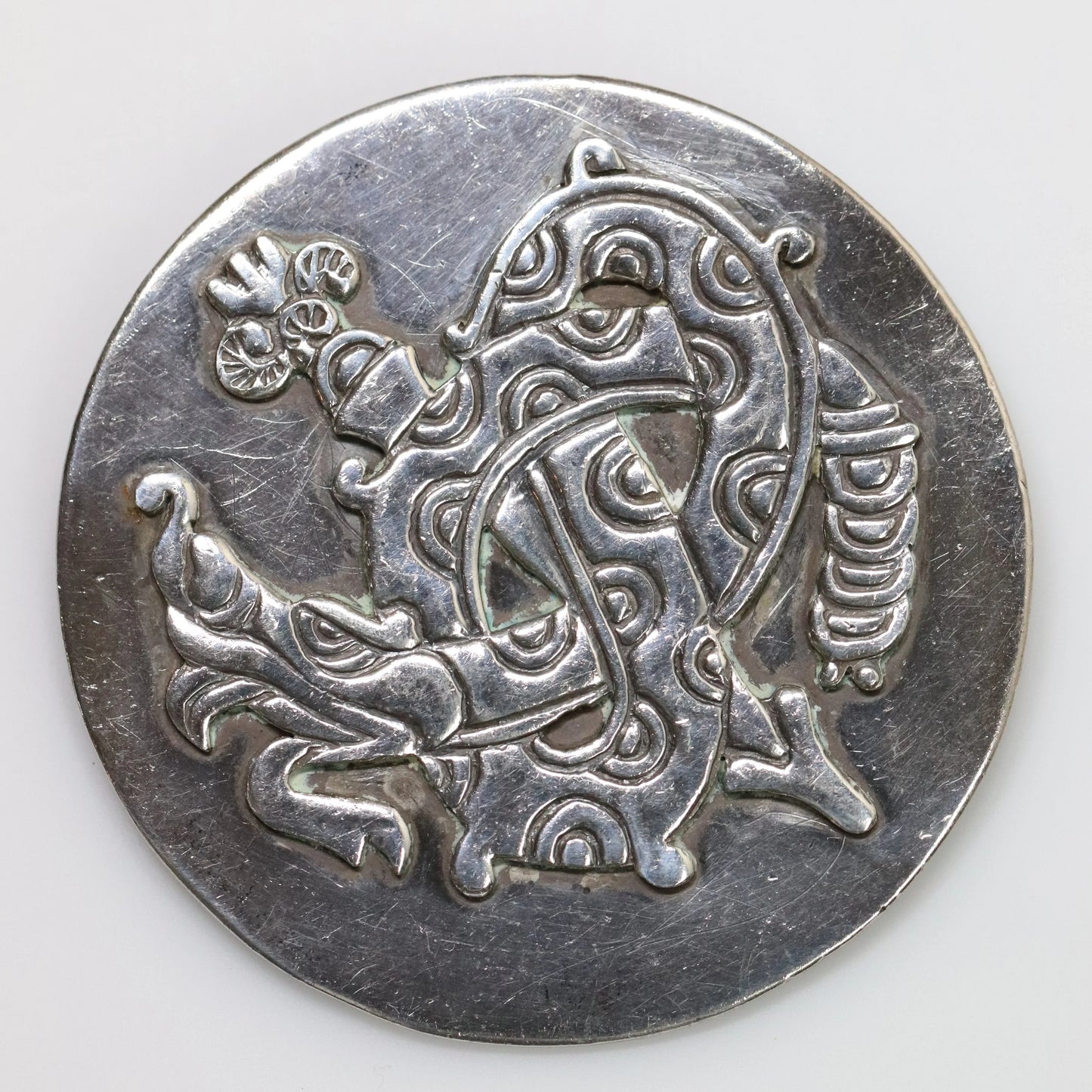 SOLD OUT: Vintage Taxco William Spratling Jewelry | Quetzalcoatl Plumed Serpent Brooch Mexico - Carmel Fine Silver Jewelry
