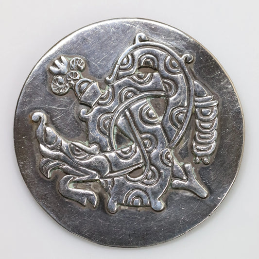 SOLD OUT: Vintage Taxco William Spratling Jewelry | Quetzalcoatl Plumed Serpent Brooch Mexico - Carmel Fine Silver Jewelry