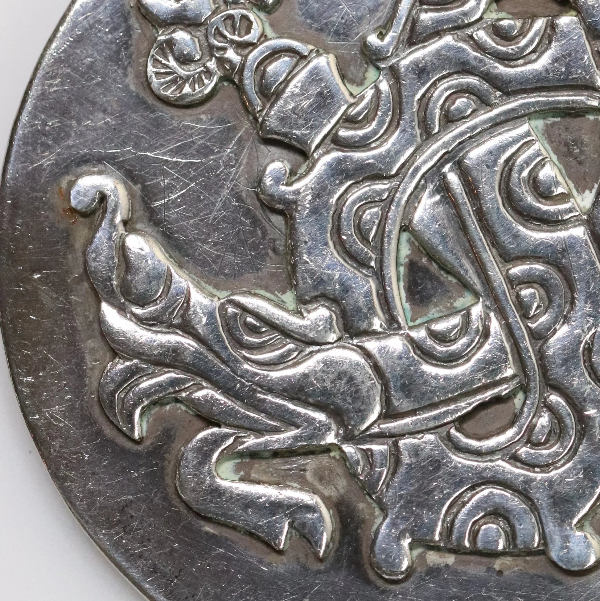 SOLD OUT: Vintage Taxco William Spratling Jewelry | Quetzalcoatl Plumed Serpent Brooch Mexico - Carmel Fine Silver Jewelry