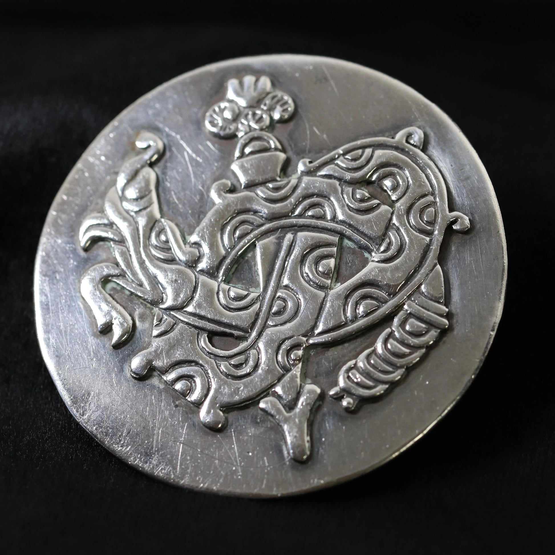 SOLD OUT: Vintage Taxco William Spratling Jewelry | Quetzalcoatl Plumed Serpent Brooch Mexico - Carmel Fine Silver Jewelry