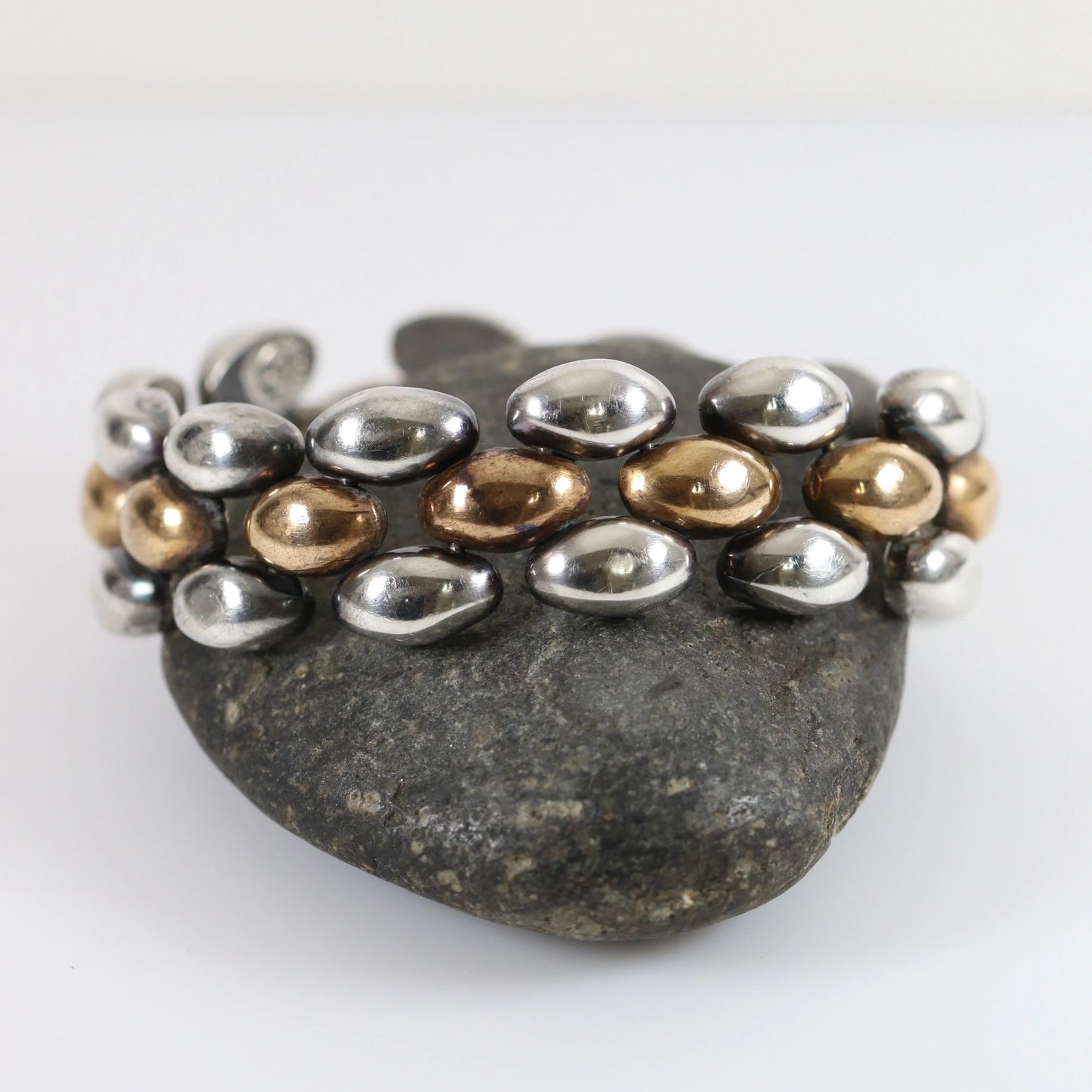 SOLD OUT: Vintage William Spratling Jewelry | Copper and Silver Panther Link Bracelet - Carmel Fine Silver Jewelry