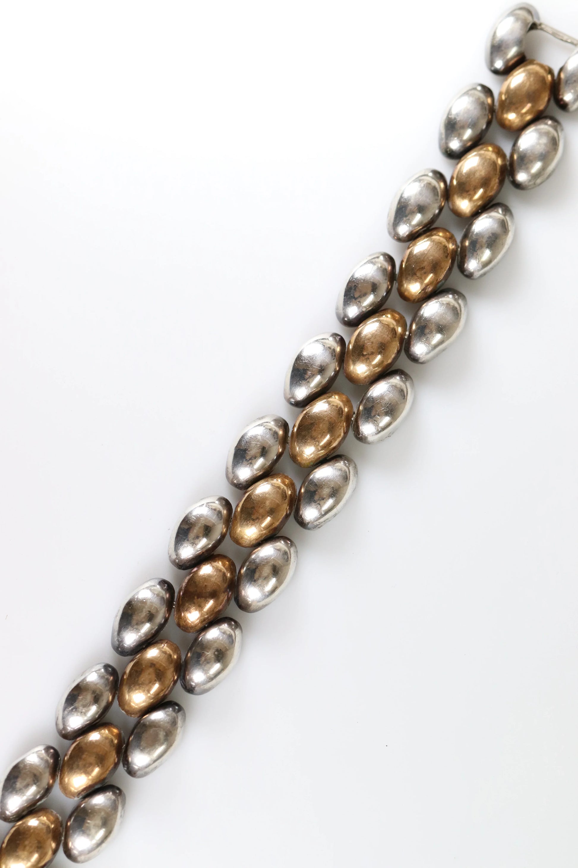 SOLD OUT: Vintage William Spratling Jewelry | Copper and Silver Panther Link Bracelet - Carmel Fine Silver Jewelry