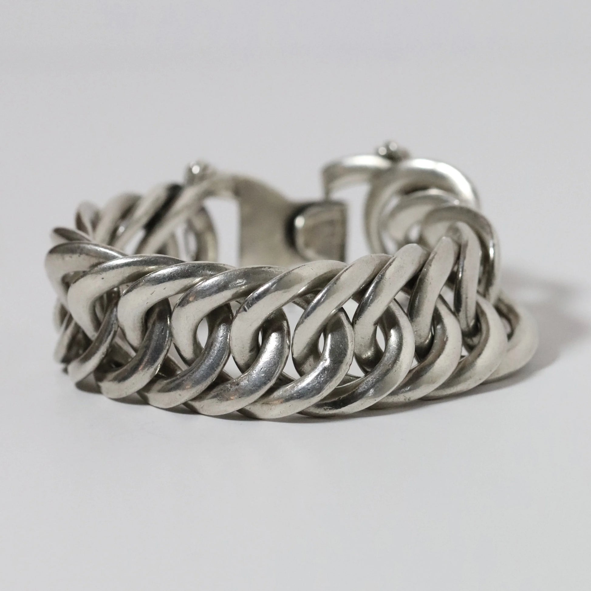 SOLD OUT: Vintage William Spratling Jewelry | Modernist Round Silver Bracelet Mexico - Carmel Fine Silver Jewelry
