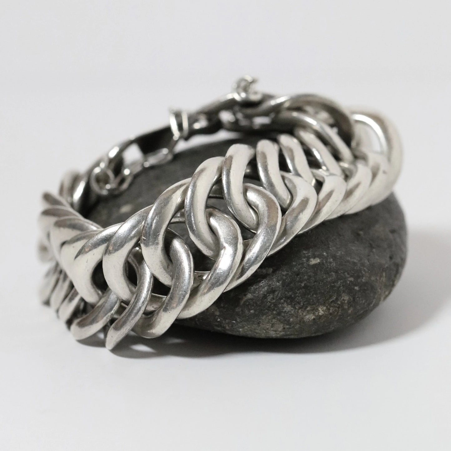 SOLD OUT: Vintage William Spratling Jewelry | Modernist Round Silver Bracelet Mexico - Carmel Fine Silver Jewelry