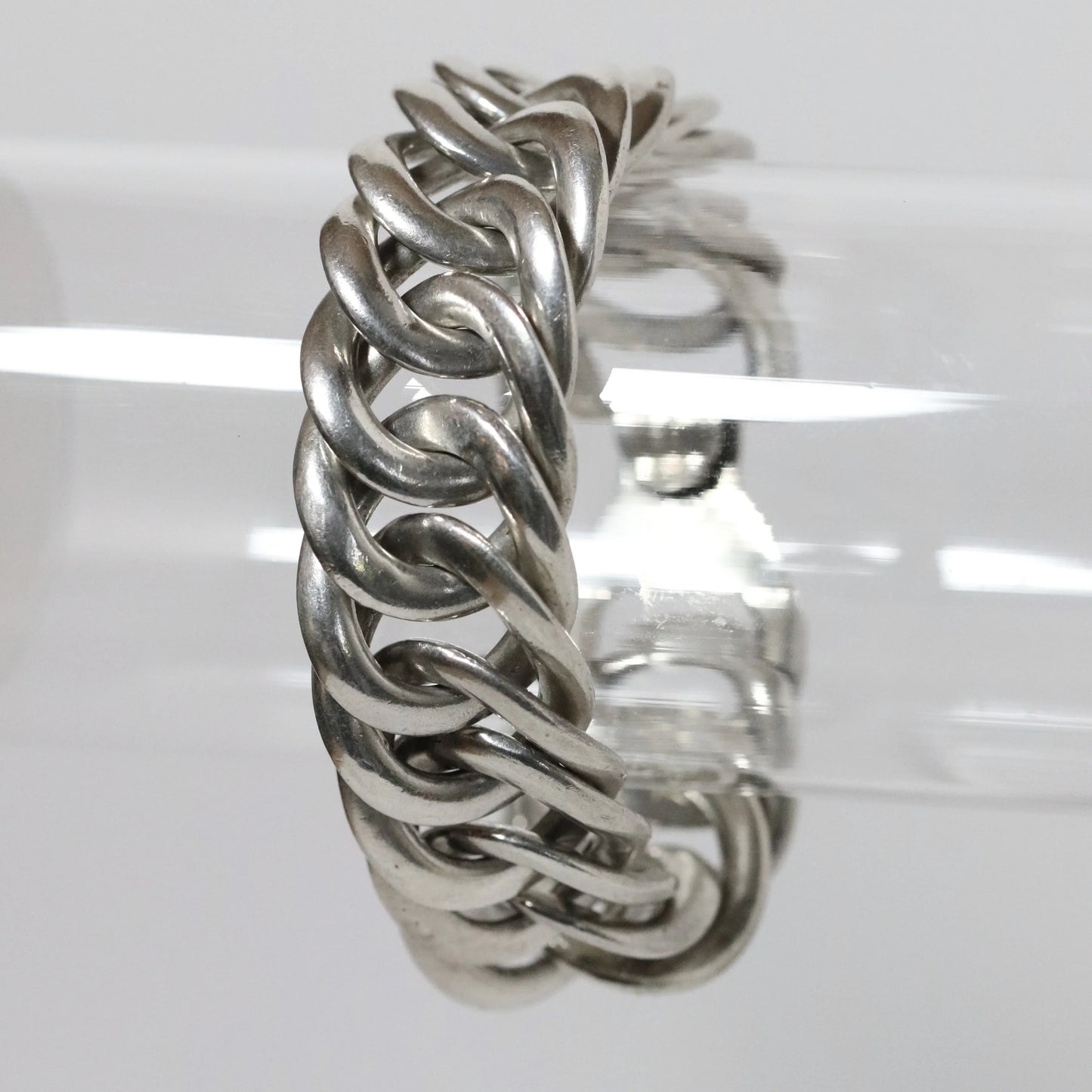 SOLD OUT: Vintage William Spratling Jewelry | Modernist Round Silver Bracelet Mexico - Carmel Fine Silver Jewelry
