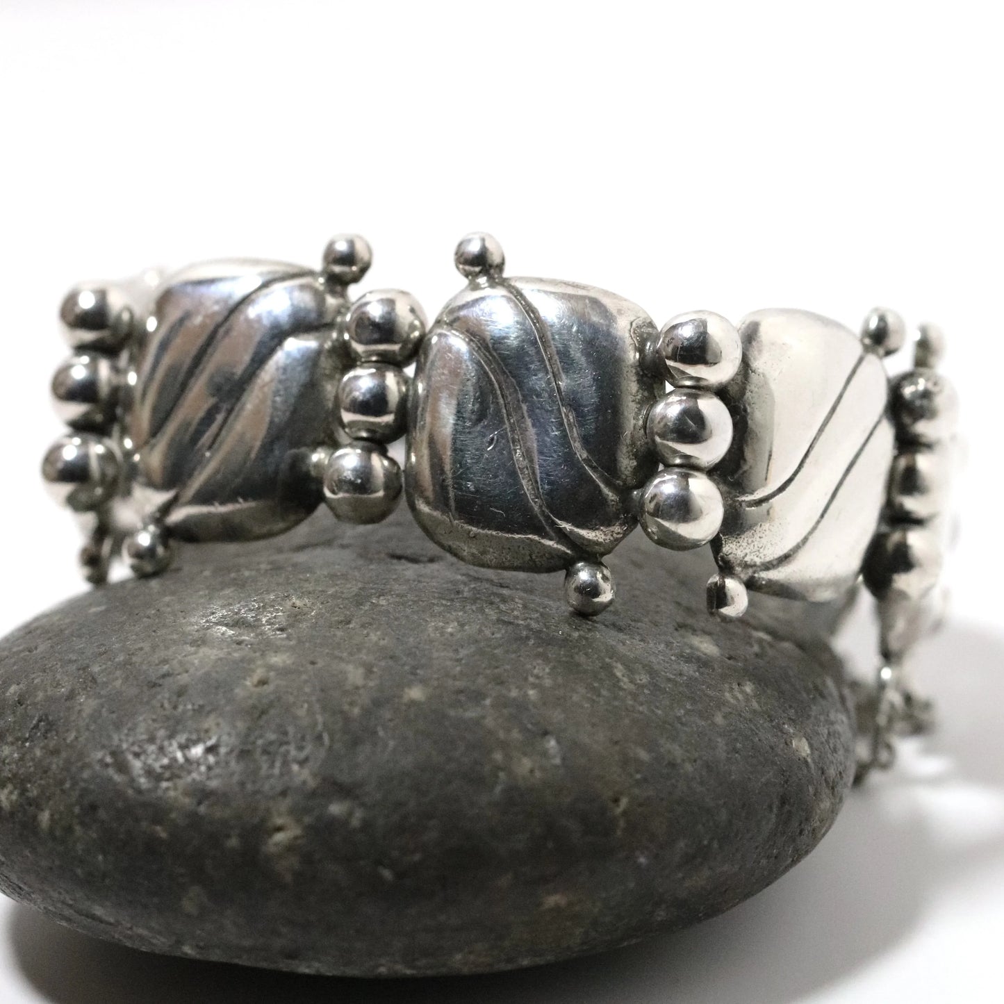 SOLD OUT: Vintage William Spratling Jewelry | Pillow Bracelet Mexico Silver 1940s - Carmel Fine Silver Jewelry
